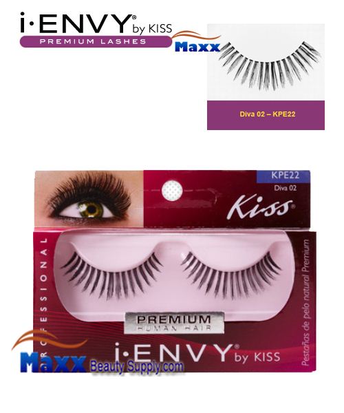 4 Package - Kiss i Envy Diva 02 Eyelashes - KPE22